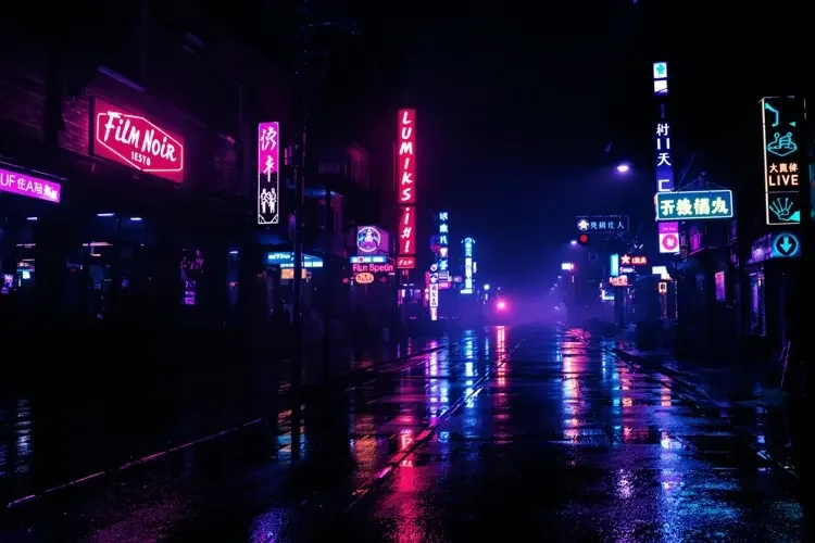 黑色电影与午夜之城:霓虹下的孤独叙事 专栏封面 黑色电影与午夜之城:霓虹下的孤独叙事 专栏封面